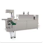 Fully automatic sleeve shrink wrapping machine 01